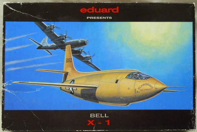 Eduard 1/48 Bell X-1 Glamorous Glennis - #46-062 Flown by Capt. Chuck Yeager or NACA Flight Test Aircraft #46-063, 8026 plastic model kit